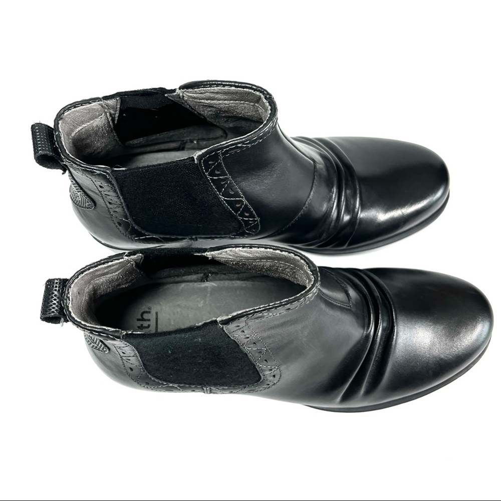 Earth Denali Aspect Ankle Boots Black Leather - Picture 8 of 12